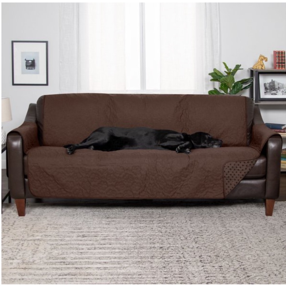COPY - Furhaven non slip furniture cover large sofa in espresso (NWOT)